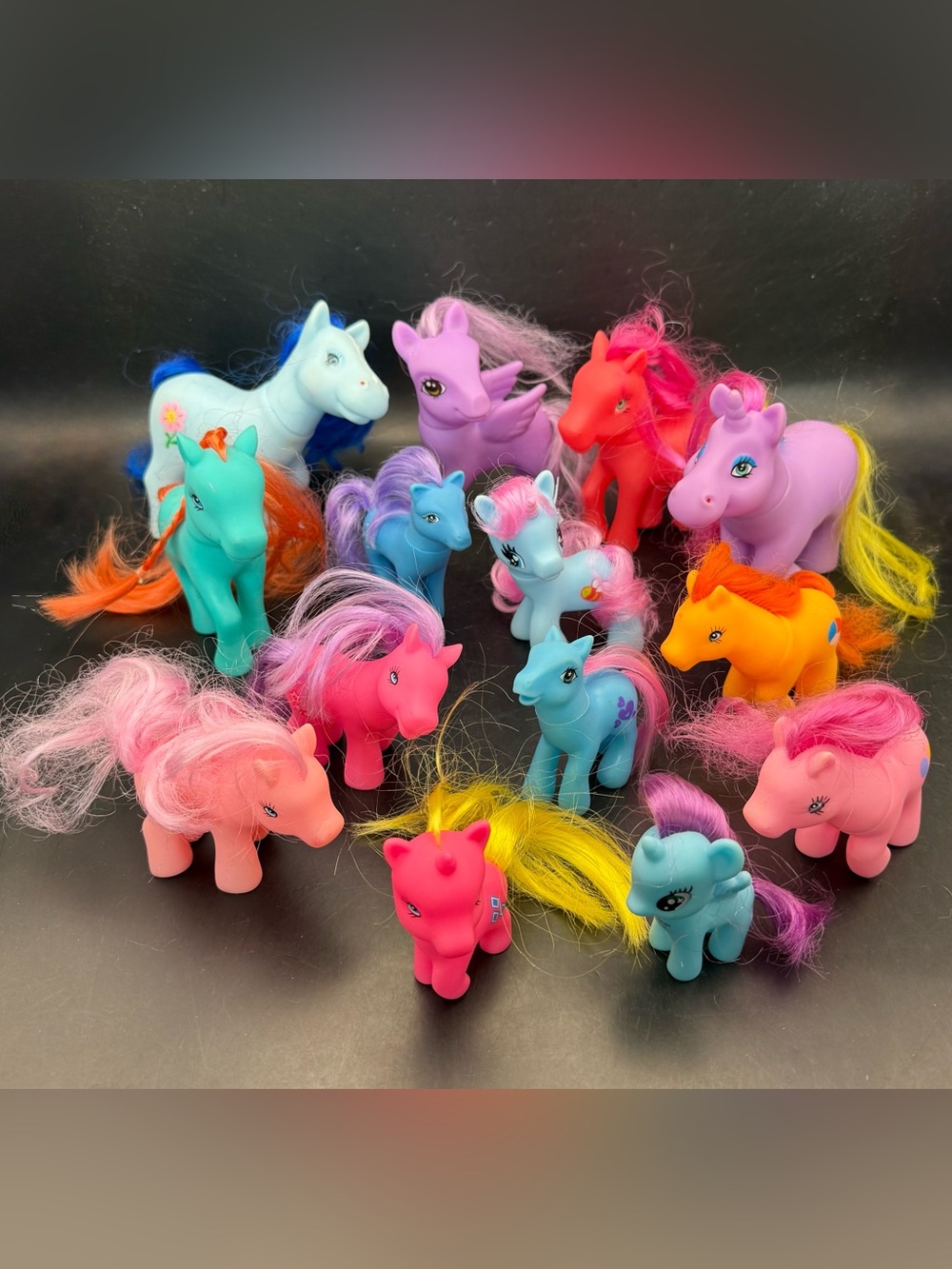 Vintage Clone Knockoff Fakie My Little Pony Horse Unicorn Figures Lot Of 14
